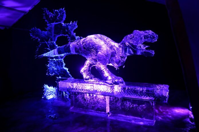 Magiškas ledo skulptūrų festivalis Jelgavoje ir šaltalankių pasaka!