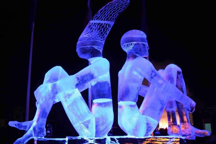 Magiškas ledo skulptūrų festivalis Jelgavoje!